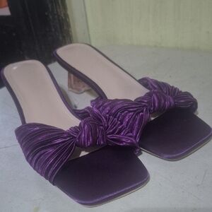 Elegant Purple Women's Slide Sandals